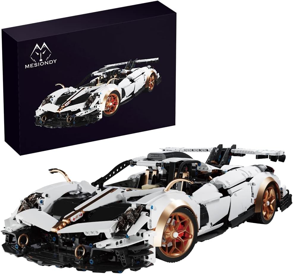Mesiondy Sports Car Building Blocks Toys Boys or Adults Kits，18 MOC