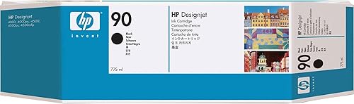 Miniatura 1 de HP 90 Cartucho de tinta original negro de 26.2 fl oz (C5059A) para impresoras DesignJet 4500 MFP, 4500 y 4000 Series de gran formato