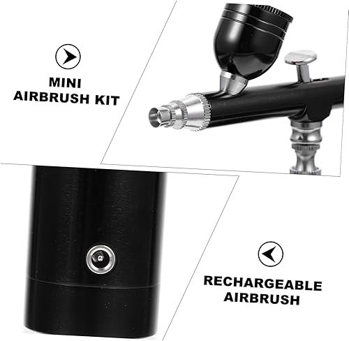 Miniatura 5 de EXCEART 1 Unidades Aerógrafo Set Mini Compresor De Aire Pequeña Bomba de Aire Compresor de Aire Portátil Modelo de Aerógrafo Kit de Aerógrafo de