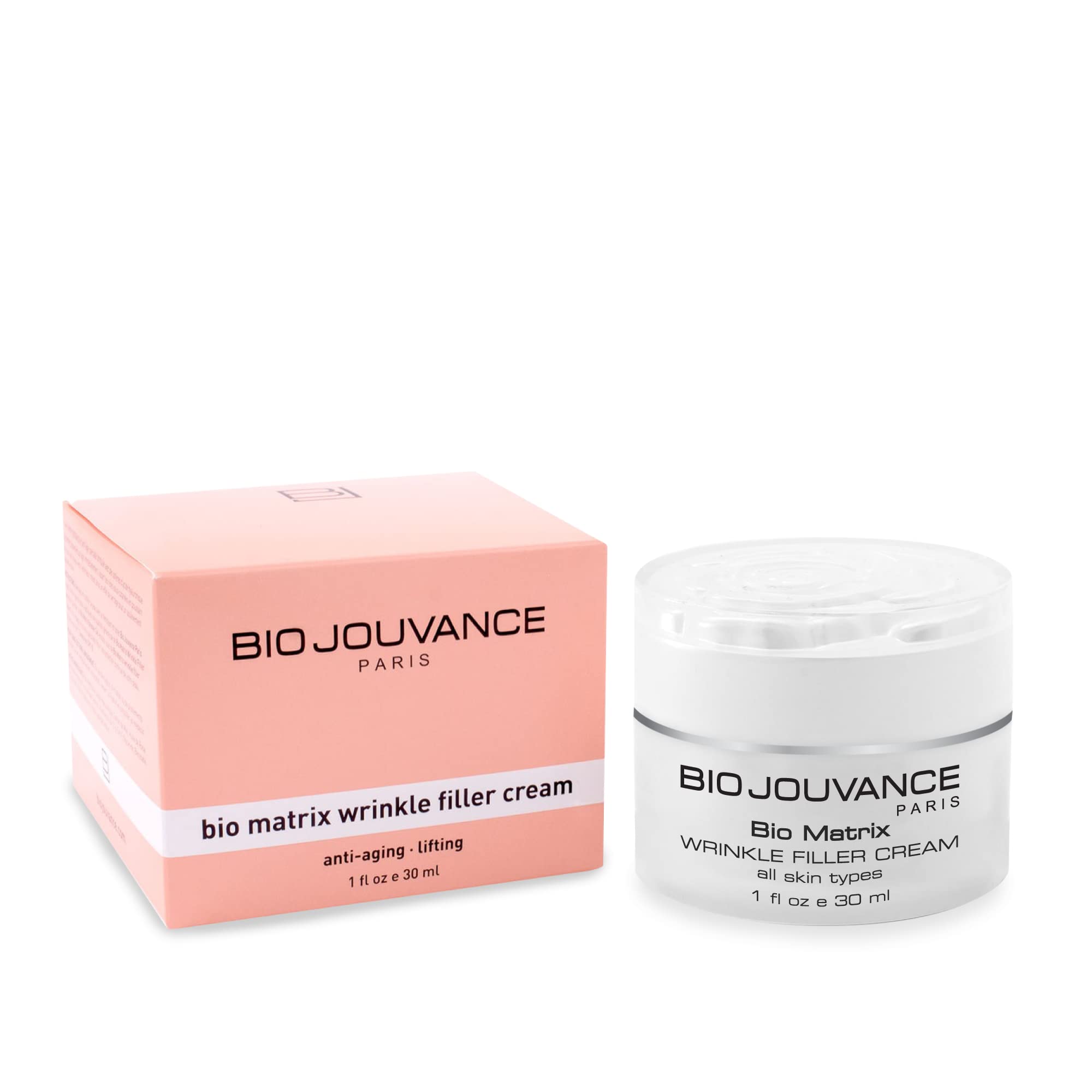 Bio Matrix Wrinkle Filler Cream 1oz / 30ml - Lifting | Hydrating | Promote a Plumping Effect | Anti-Aging | Daily Facial Skin Care Treatment Regimen | Made in France