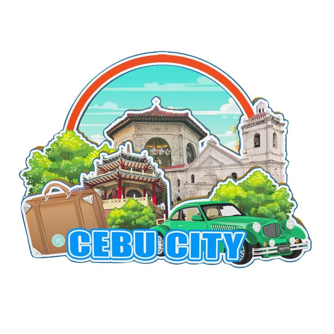 Orlybar Cebu City Philippines Magnet Fridge Magnet Wooden 3D Landmarks Travel Collectible Souvenirs Decoration Handmade -4617