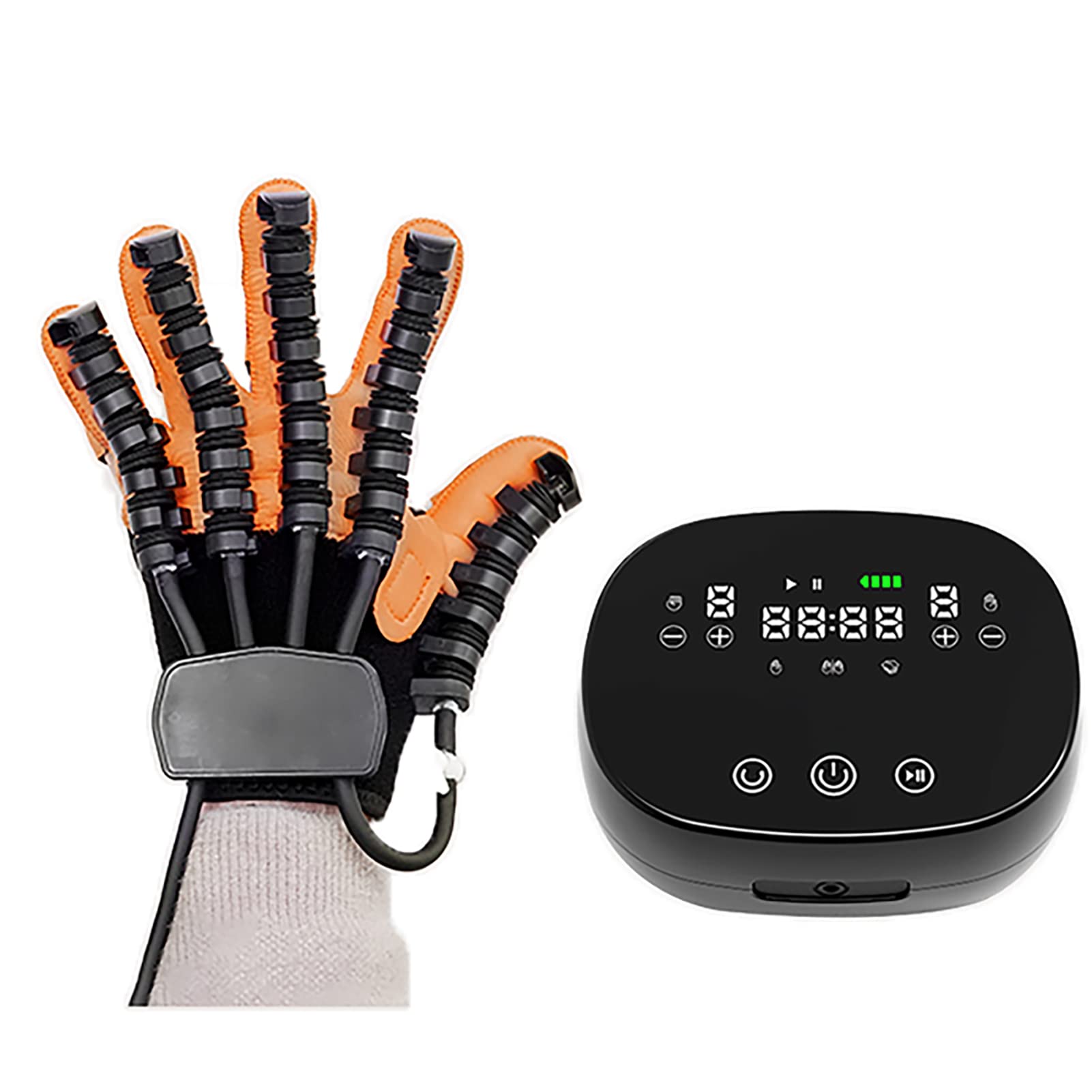 Guantes De Robot De Rehabilitación De Autoentrenamiento, Ejercicios De Dedos Y Guantes Auxiliares De Férula De órtesis De Rehabilitación, Minimizan La Espasticidad(Size:código S,Color:mano izquierda)