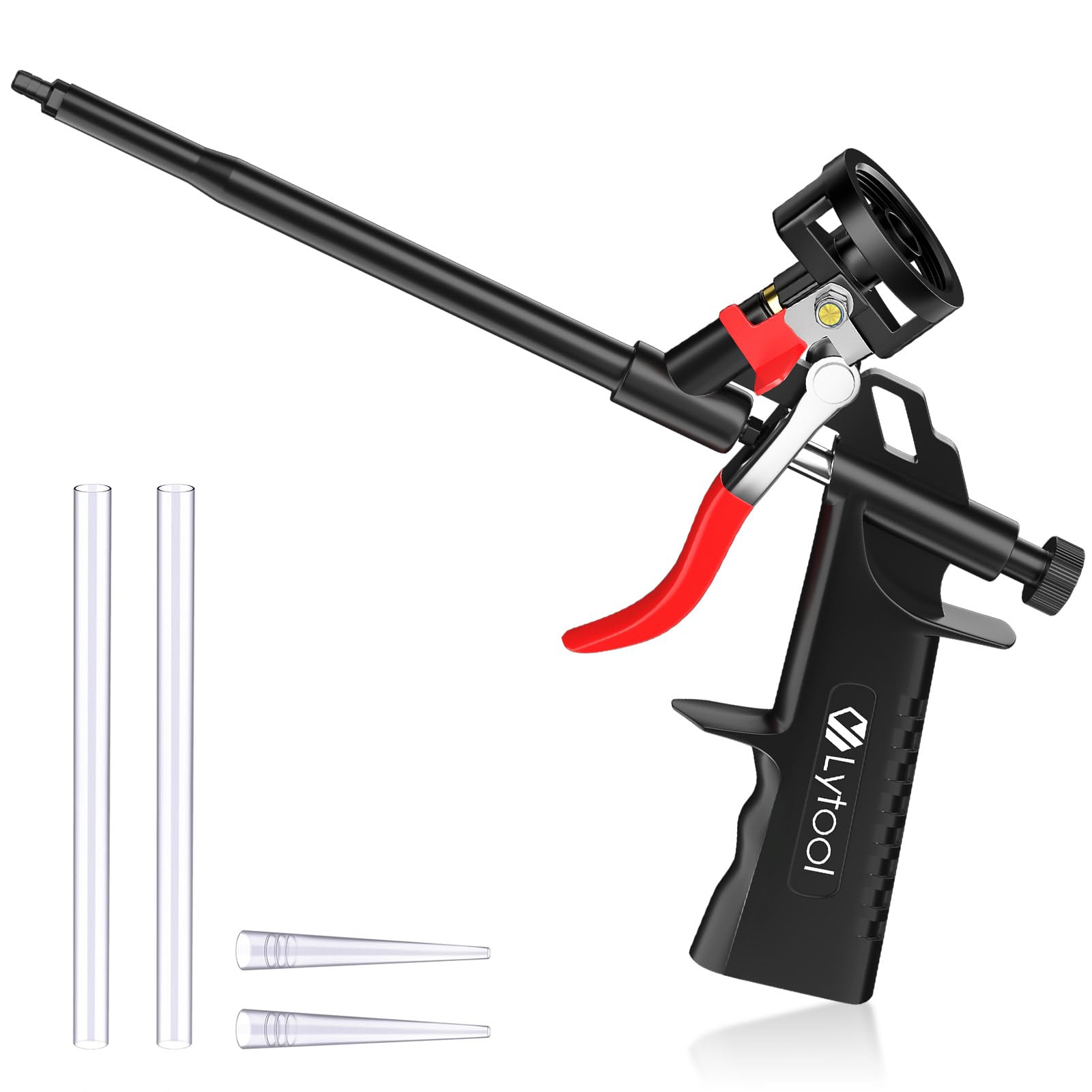 Foam Gun, Lytool PU Expanding Foam Gun Professional Foam Dispensing Guns, Needn't Cleaner Foam Gun Suitable for Caulking, Filling, Sealing