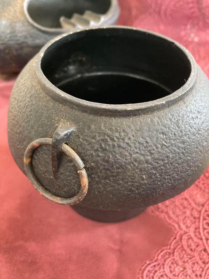 茶道具 古銅 独楽 茶釜 蓋置 時代箱 V R6583 【公式通販】