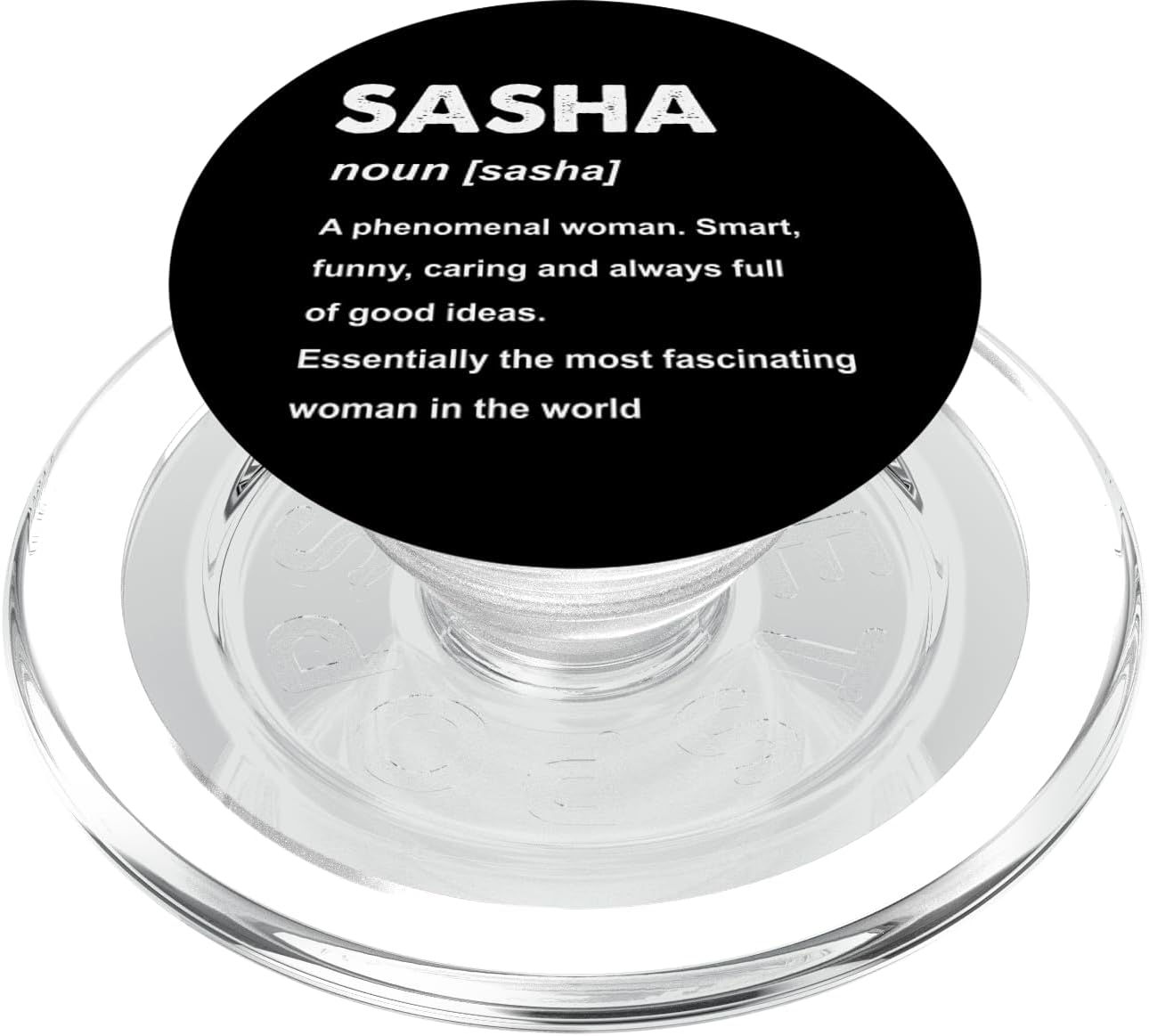 Sasha Name PopSockets MagSafe PopGrip for iPhone