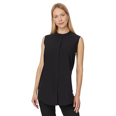 Eileen Fisher Mandarin Collar Shirt Women