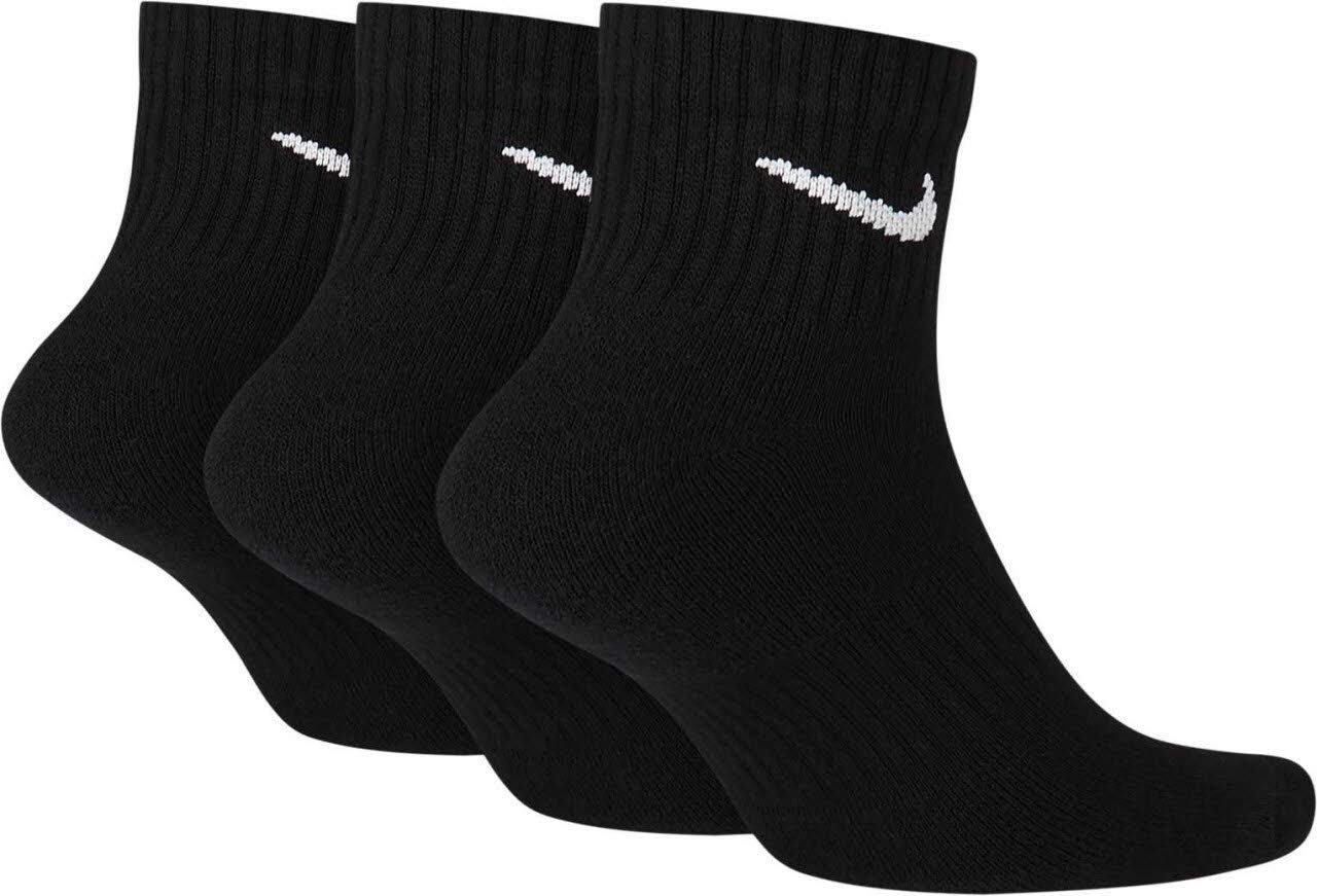 Nike Socken Herren Damen Weiß Schwarz Kurz 8 Paar Knöchel-Hoch 8er Pack Sparset Sportsocken 34-38 38-42 42-46 46-50, Größe:34-38, Farbe:weiß/schwarz/schwarz