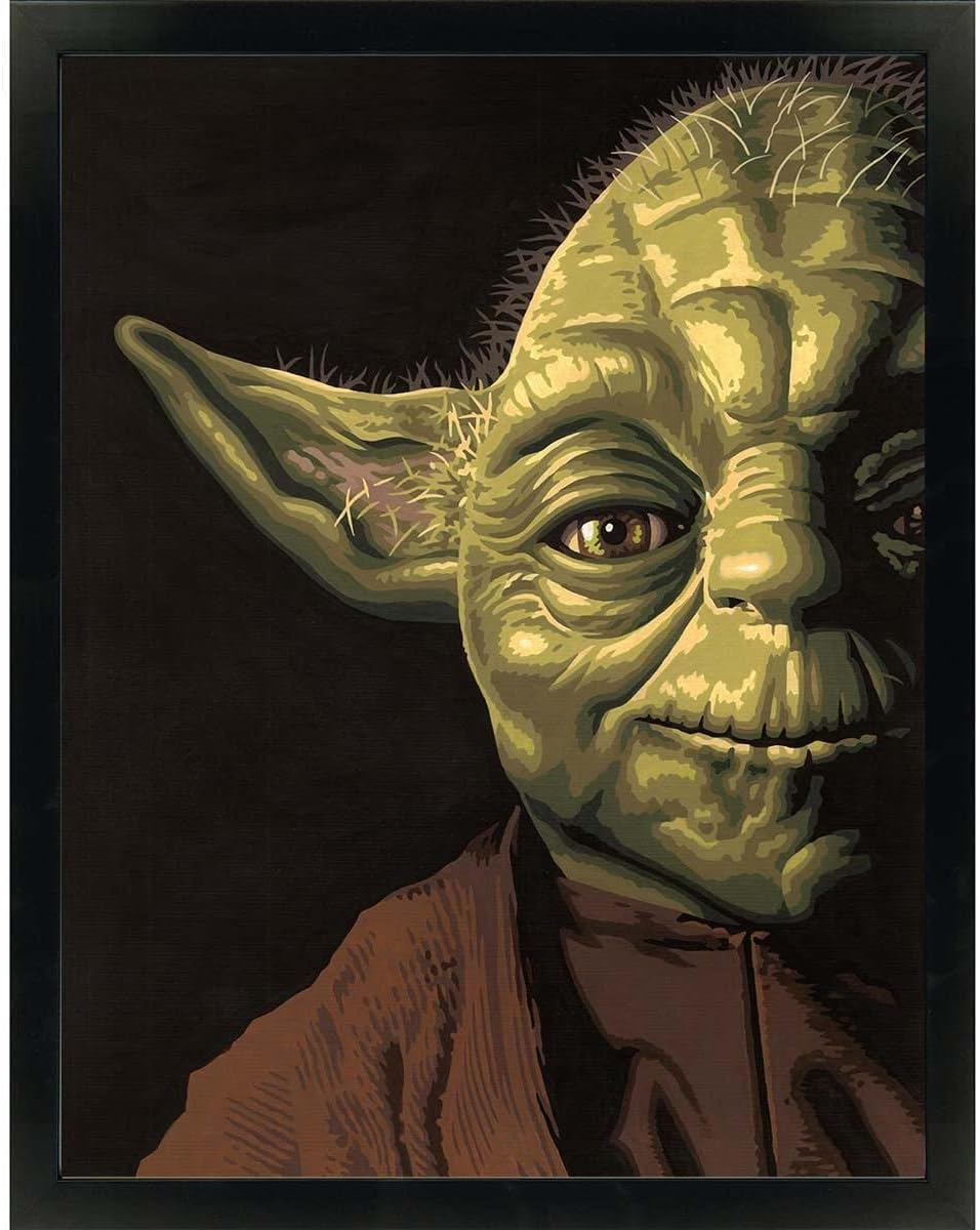 PaintWorks Yoda Star Wars Paint by Number Kit for Adults and Kids