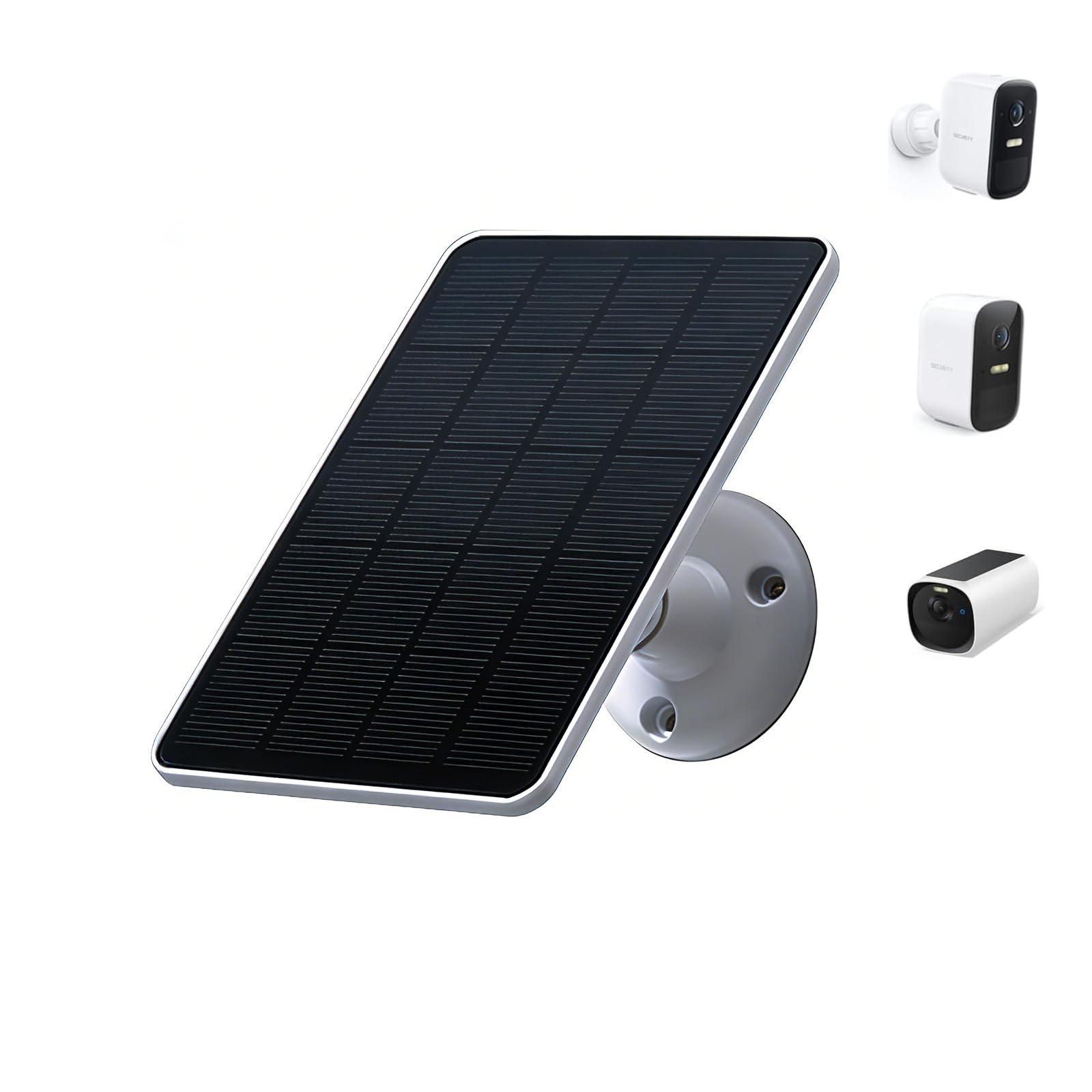OYOCAM Solar Panel for Wireless Security Camera Outdoor, Waterproof Solar Panel Compatible with Wyze Cam Outdoor Rechargeable Battery Camera, 4W Type C Port, White-image-14