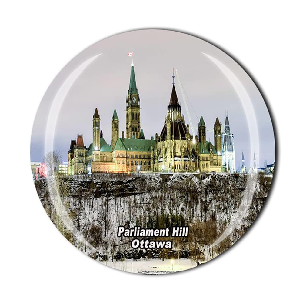 Muyu Magnet Ottawa Canada Parliament Hill Fridge Magnet Souvenir Gift Crystal Magnetic Sticker Collection