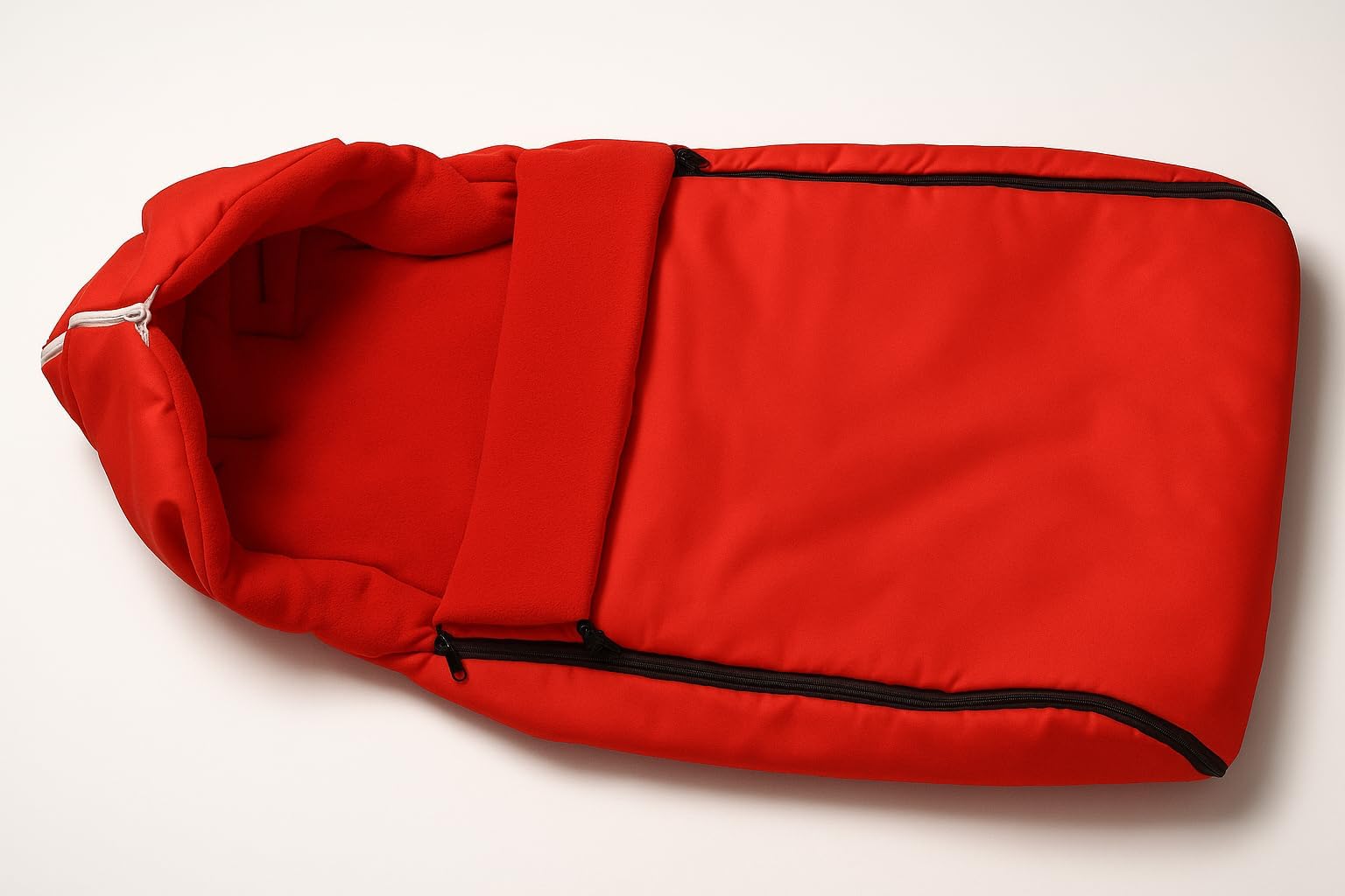 Holzschlitten mit Rückenlehne mit Winterfußsack 108cm Schlitten | 10 Farben