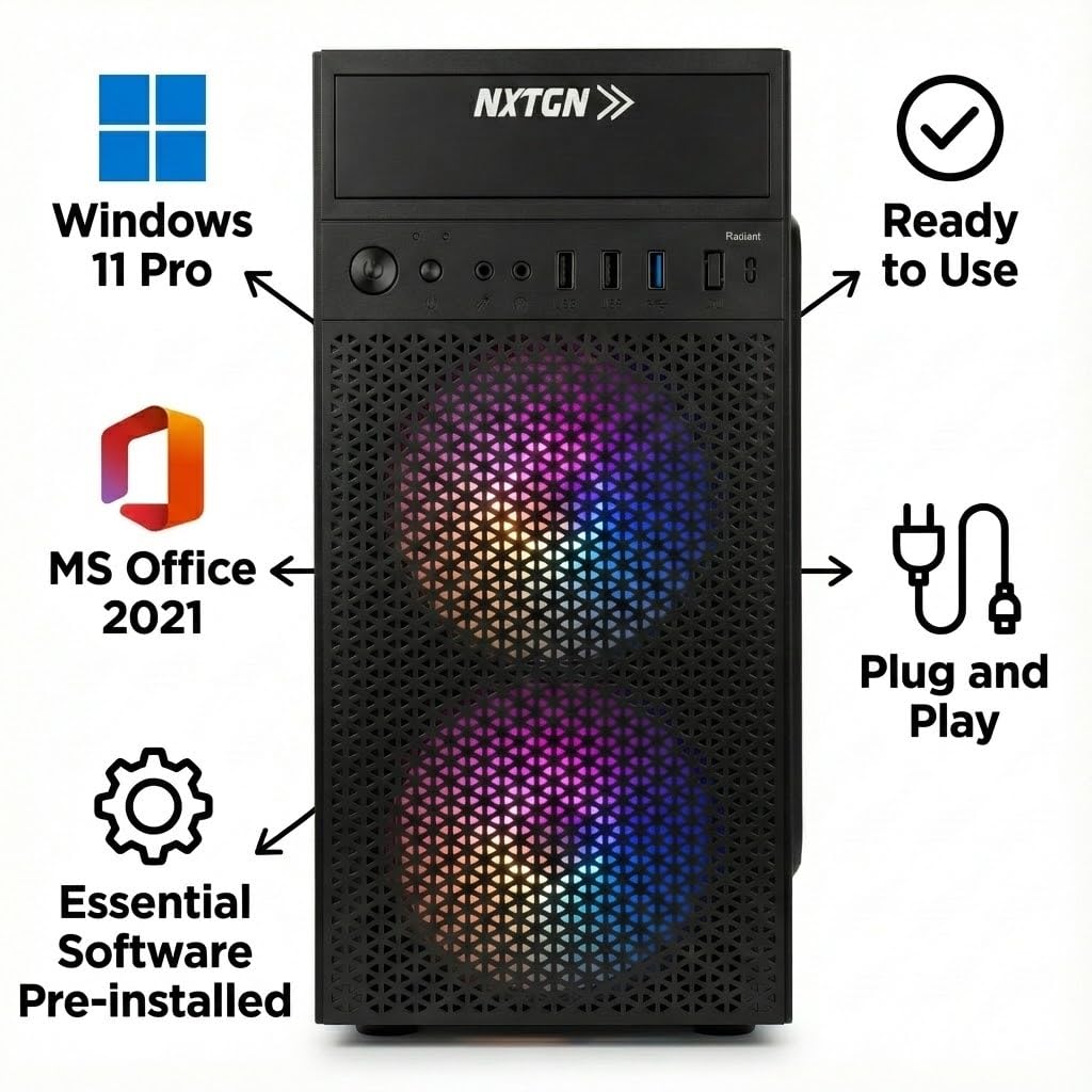 NXTGN Core i7 Desktop Computer PC | Core i7-4770 3.40Ghz| 16GB RAM |