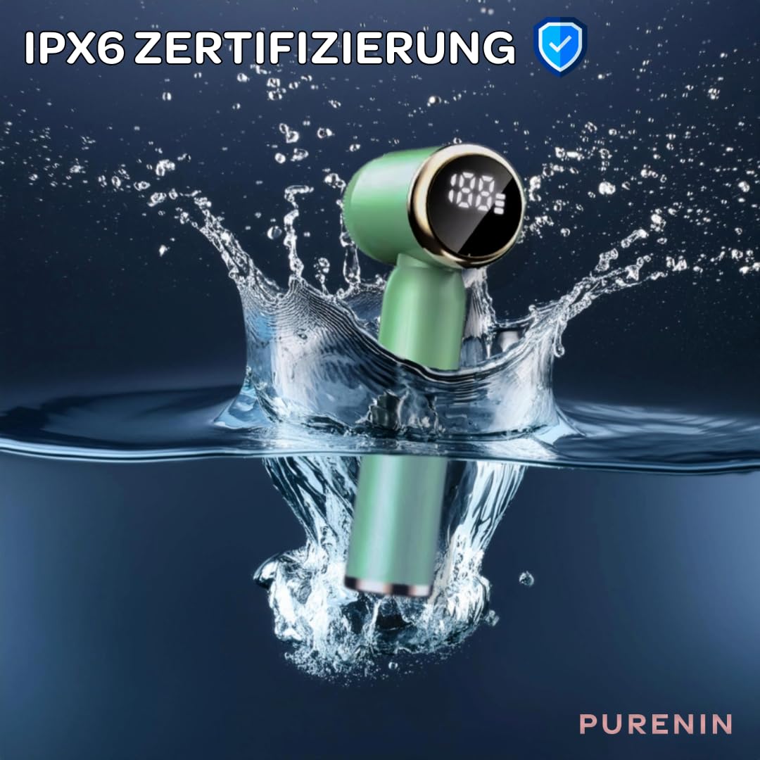 6in1 Set - Elektrische Gesichtsreinigungsbürste, auch für unterwegs, 360 Grad Rotation des Bürstenkopfes, wasserdicht nach IPX6, elektrischer Gesichtsreiniger (Rosa)