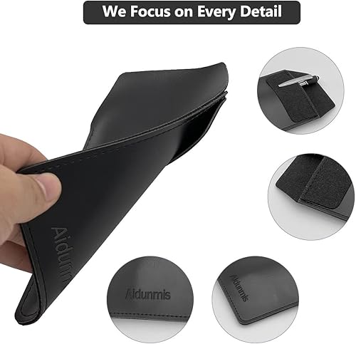 Vista 10 de Protector de bolsillo, 2 piezas de piel sintética para bolígrafos, bolsa organizadora para camisas, abrigos de laboratorio, pantalones, funda