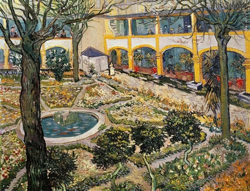 Peinture Murale Jardin de l'Hôpital d'Arles Van Gogh Grand Format