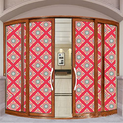 Image of CVANU Window Film Privacy Heat-UV Protection Self-Adhesive Window Glass Film Viny Sheet Multicolor Size(23inch X 75inch) C170