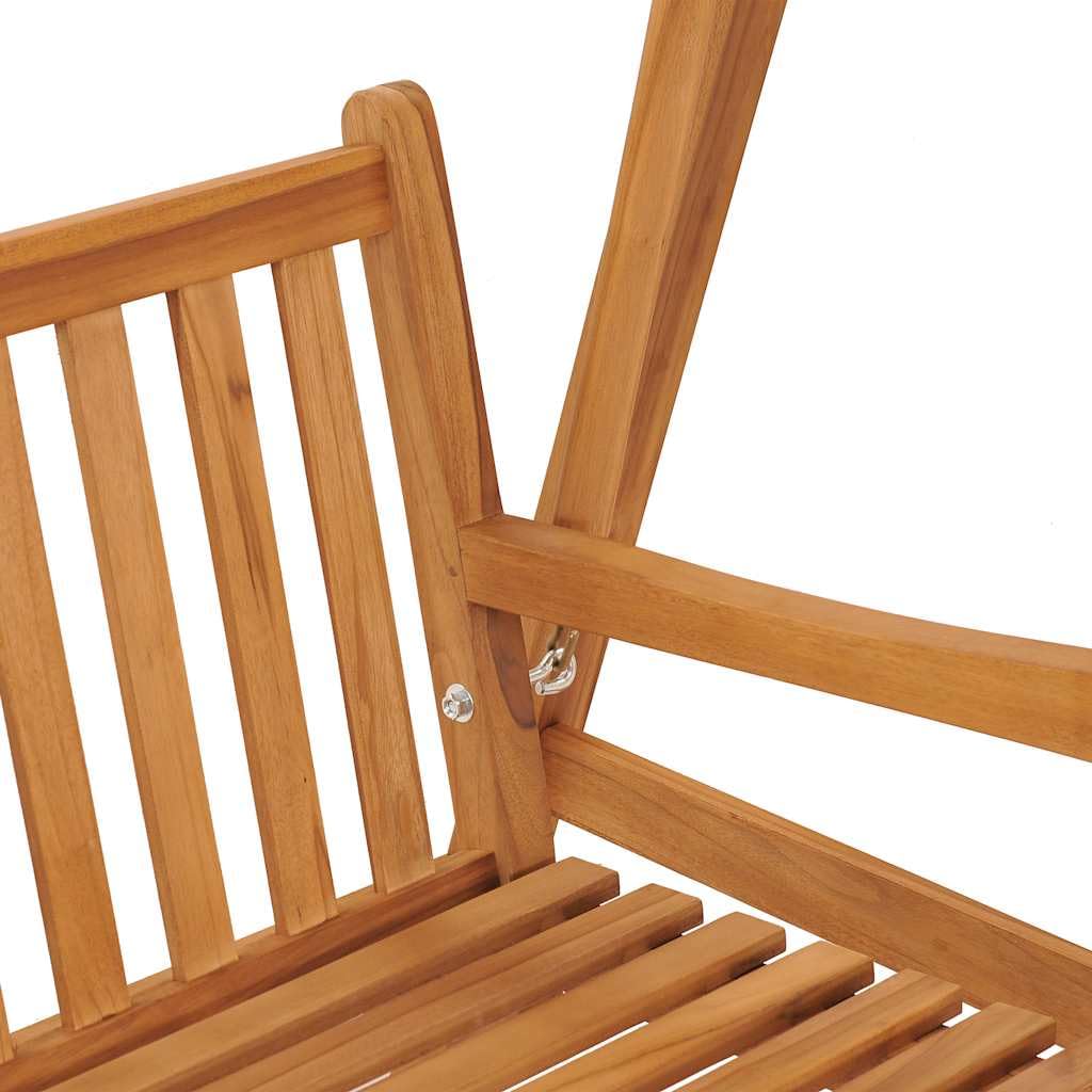 Balancelle 174 cm Bois de Teck Massif Jardin