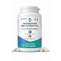 Integratore Prostata, Uomo – SERENOA REPENS (SAW PALMETTO)-Vitamina C e D3, Magnesio Bisglicinato, Epilobio, Orthosiphon, ZINCO -120 Capsule – Formula Potente, Minzione Regolare e Benessere Prostatico