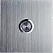 Produktbild M-e modern-electronics 41012 Klingelplatte beleuchtet 1fach Silber 8-24V AC/DC/1A