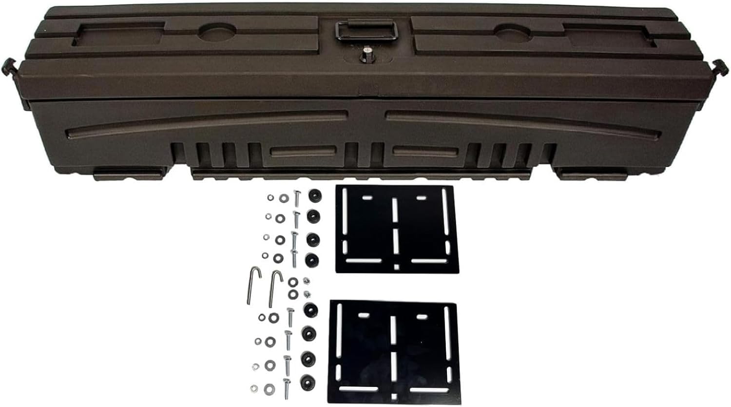 DuHa UTV Gun, Tool, and Gear Box fits 2019-2026 CFMOTO Uforce 1000 & 2025-2026 Uforce U10 (All Trims) | Black Heavy Duty UTV Bed Organizer | Lockable Latches | Includes Dividers | Made in USA