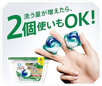 Amazon | アリエール 洗濯洗剤 リビングドライジェルボール3D 本体 18