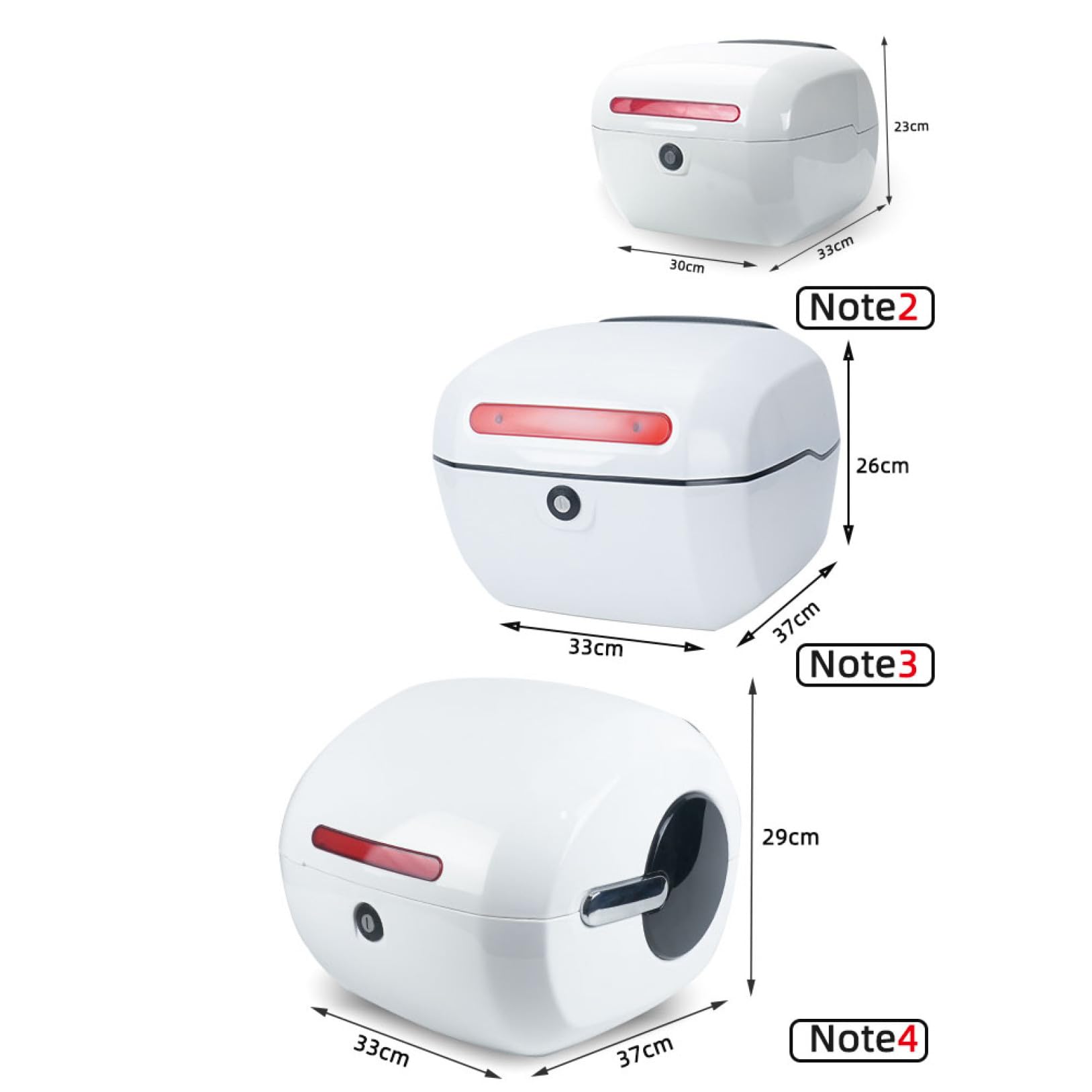 Amazon | バイク リアボックス 39L トップケース バイクボックス