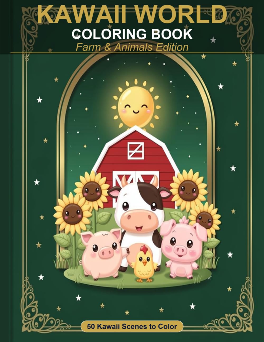 Kawaii World Coloring Book: Farm & Animals Edition