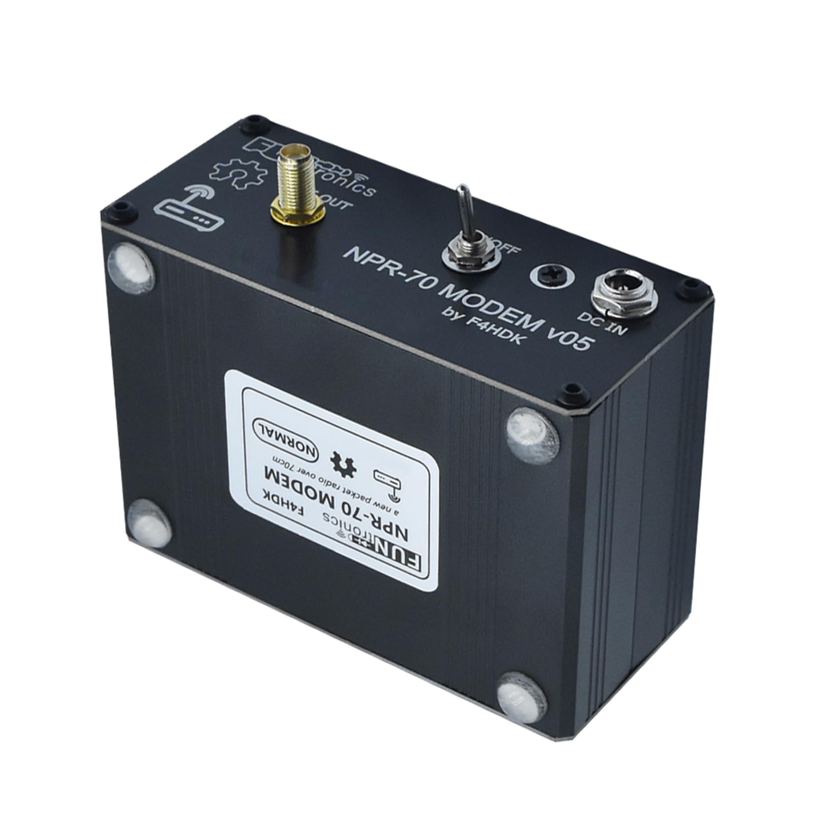 Componente del ricetrasmettitore con velocità dati veloce di 65 kb/s, ricetrasmettitore integrato per applicazioni radio Greenhorn. Conforme alle normative legali per radio maiale