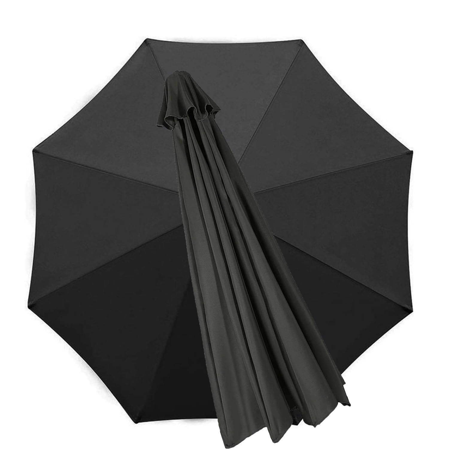 Rechange Telo per Ombrellone (2.7m/3.0m) Baldacchino Di Ricambio Ombrellone per 6 Braccia/8 Braccia, Copertura per Ombrellone In Tessuto Di Ricambio per Ombrellone Da Giardino Piscina Cortile Ombra