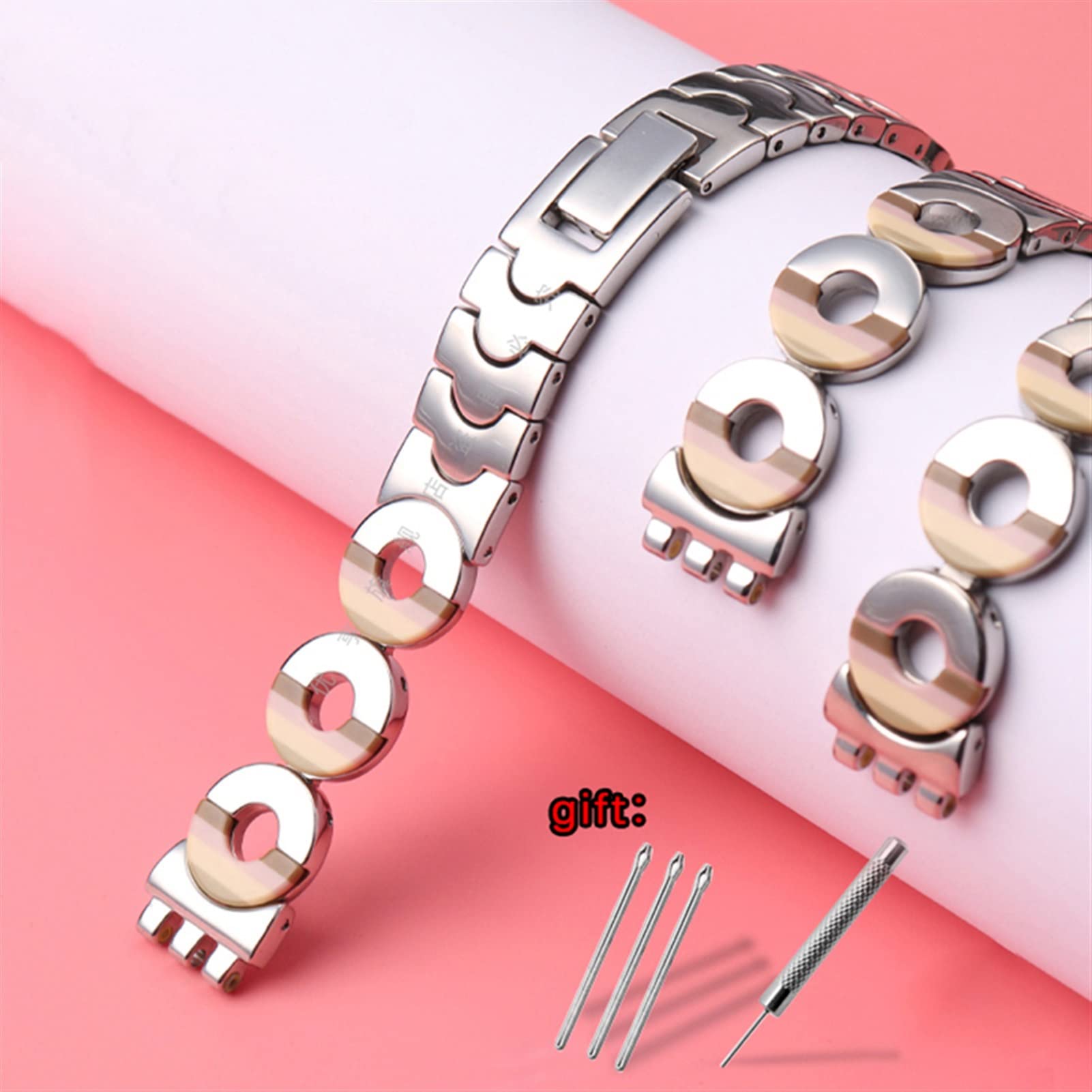 Damski pasek do zegarka ze stali nierdzewnej do zegarka Swatch 12 mm LB184 LW143 LL115 bransoletka akcesoria