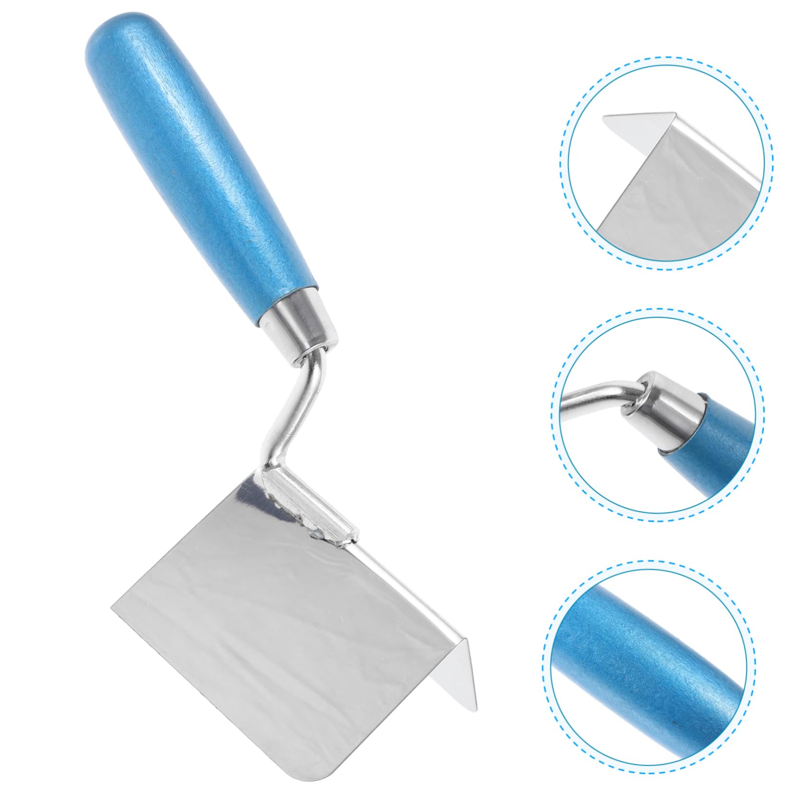 NUOBESTY 4 Pezzi Spatola Angolare in Acciaio Inossidabile per Cartongesso Utensile per Rifinitura Ergonomico per Maggiore Comfort Facilità Uso Strumento Multifunzionale per Rimozione