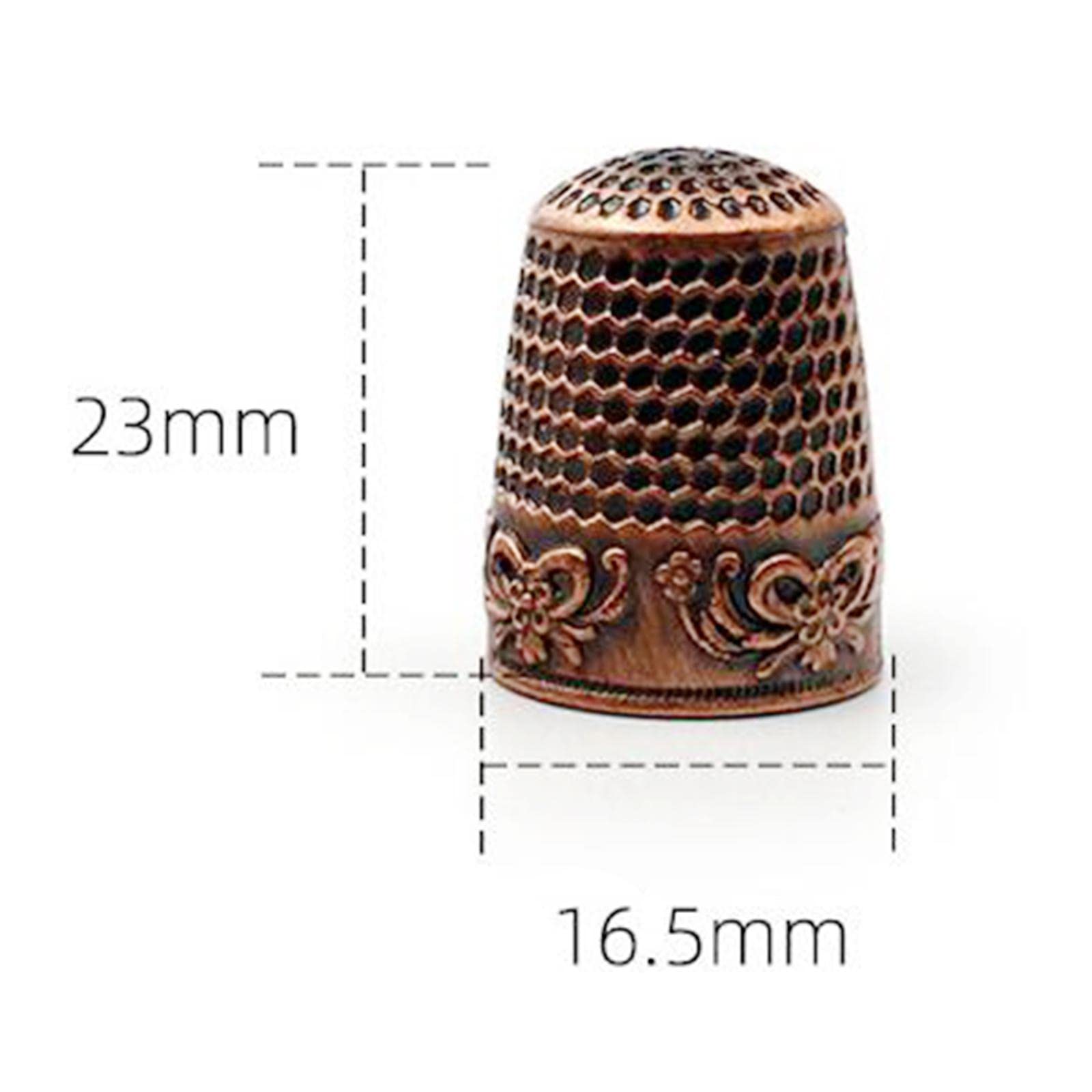 Ciseaux Broderie Kit Petit Thimble Boîte Acier Inoxydable Polyvalent Convient pour Cadeau Artisanat Bureau Maison, Lis