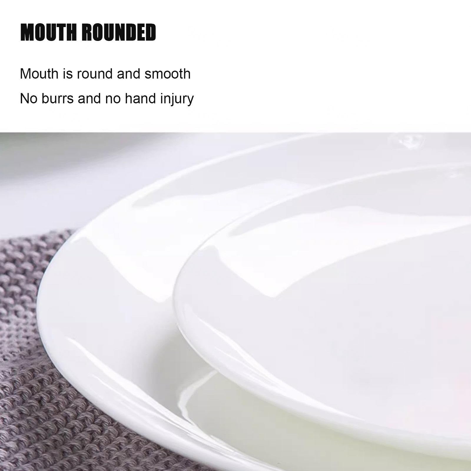 Amazon.co.jp: ホワイトディナープレート6枚セット、皿セット