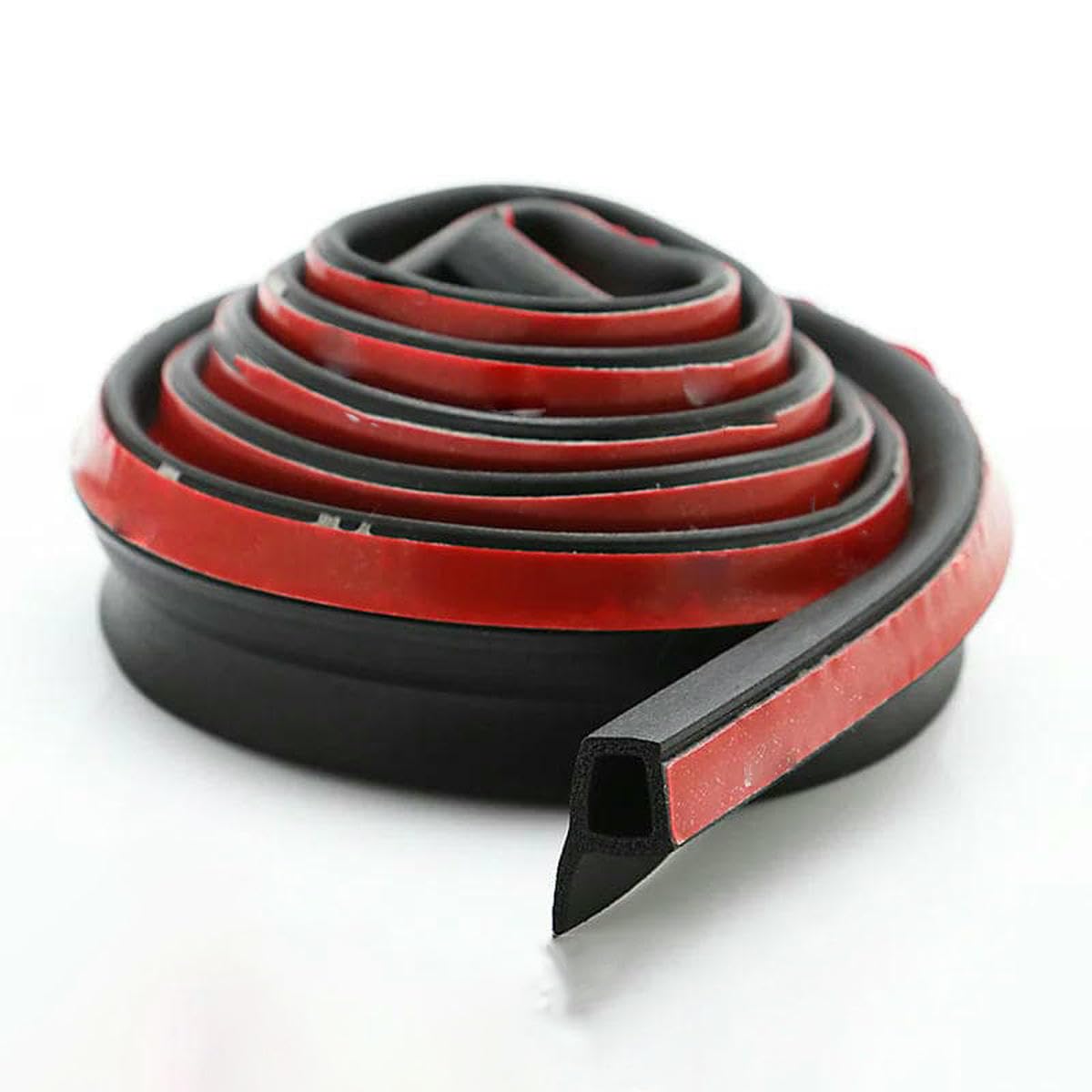Yfshc 8M P 2/4/8M Car Door Seal Strip Auto Rubber Seal D Z P Type Noise Insulation Anti-Dust Soundproof Sealing Strips Interior Accessories