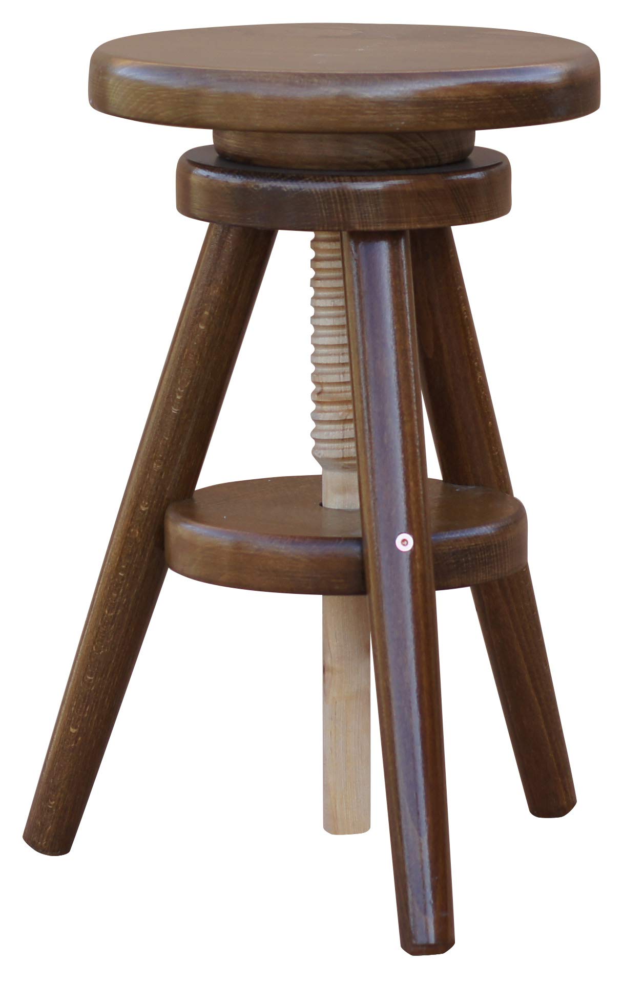 k koma Taburete de bar (madera de haya, 52 – 68 cm, altura regulable), color roble