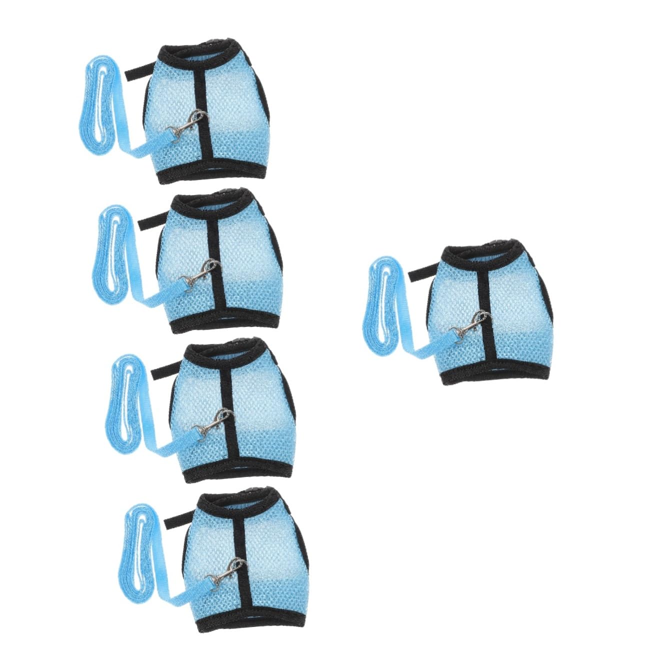 BESPORTBLE 5ensembles Laisse pour Hamster Et Animal De Harnais Et Traction Ropes Veste Confortable Et Design Unique