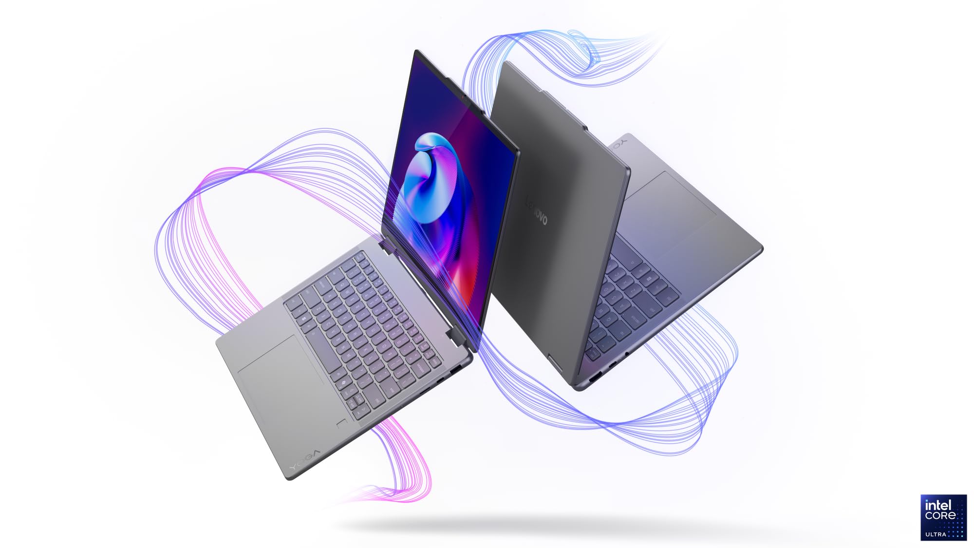 Lenovo Yoga 7 2-en-1 14ILL10 Ordinateur Portable 14" WUXGA OLED Tactile Intel Ultra 5 226V RAM 16Go SSD 512Go Intel Arc Windows 11 Clavier AZERTY Gris