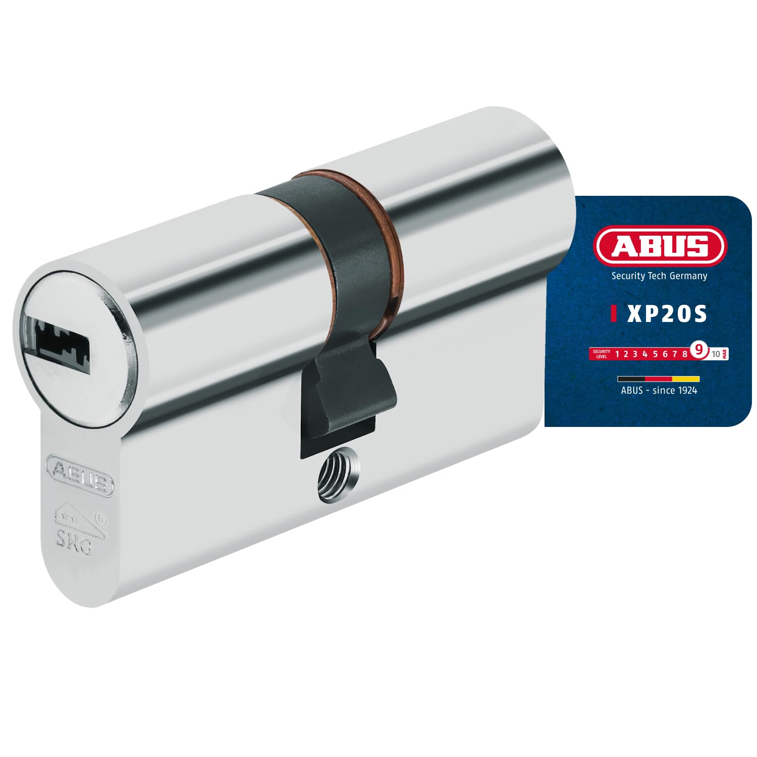 ABUS Profile Cylinder Lock with Security Card and 3 Keys XP20SN 40/40 – 1 X 73736