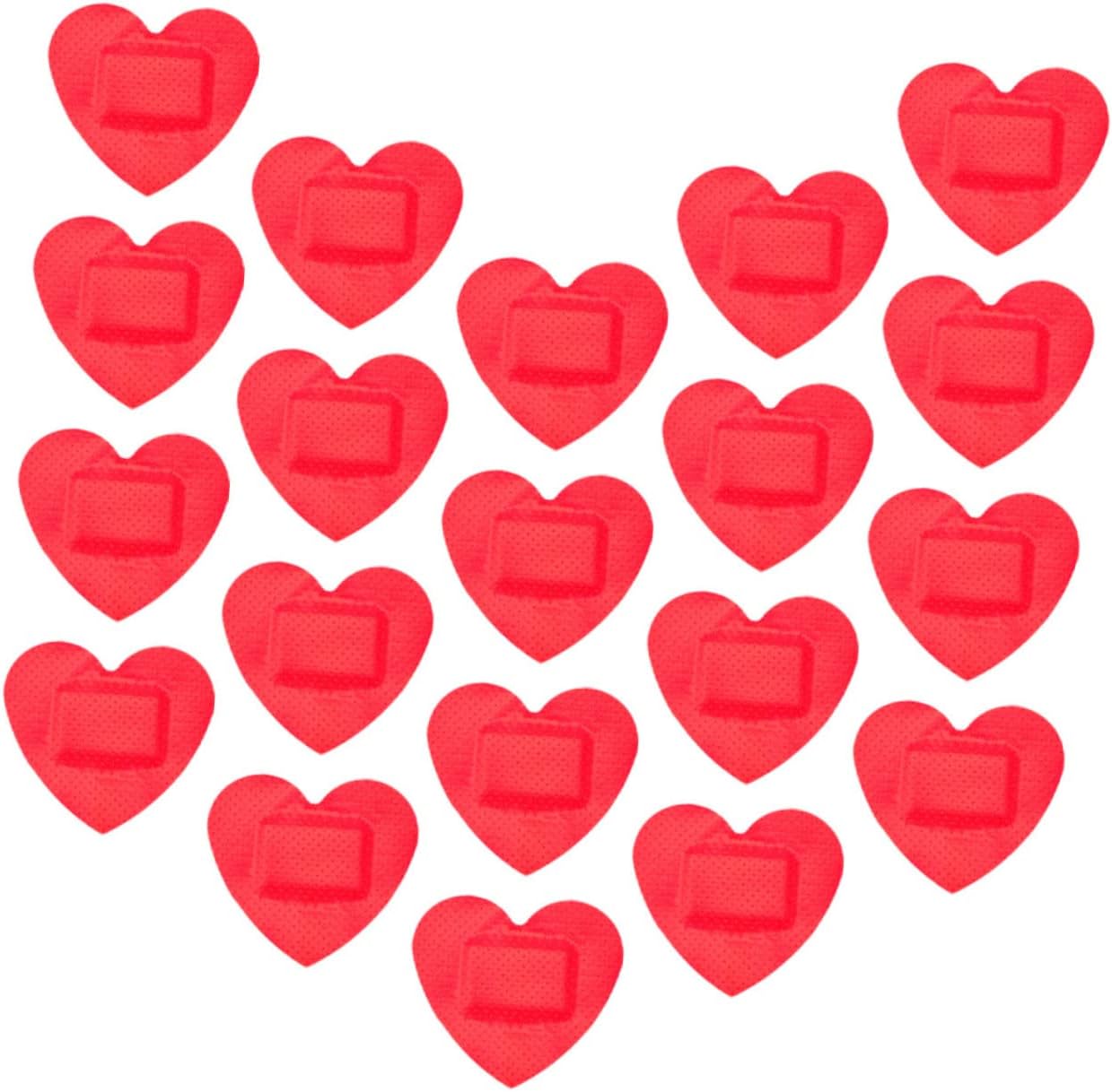60sheets Boys and Girls Breathable Care Bandages Heart Shaped Patches Protection Supplies