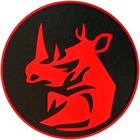 Vista 1 de Rhino Head Tactical Milspec Milspec 3D Parche de PVC (rojo)