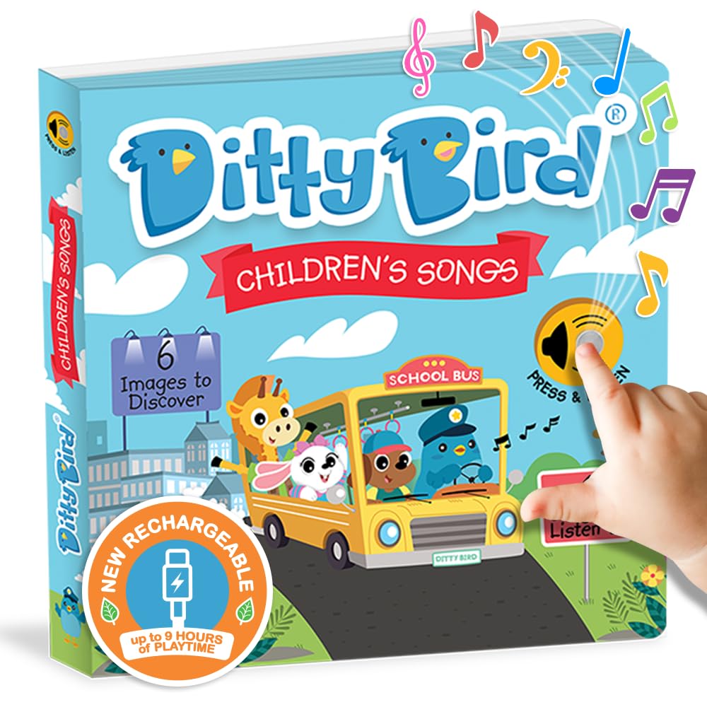 Sponsored Ad β DITTY BIRD Baby Sound Toy: Children's Songs. Perfect Toys for 1 Year Old boy and 1 Year Old Girl Gifts. Educational Sound books for Toddlers 1-3. Award-Winning!