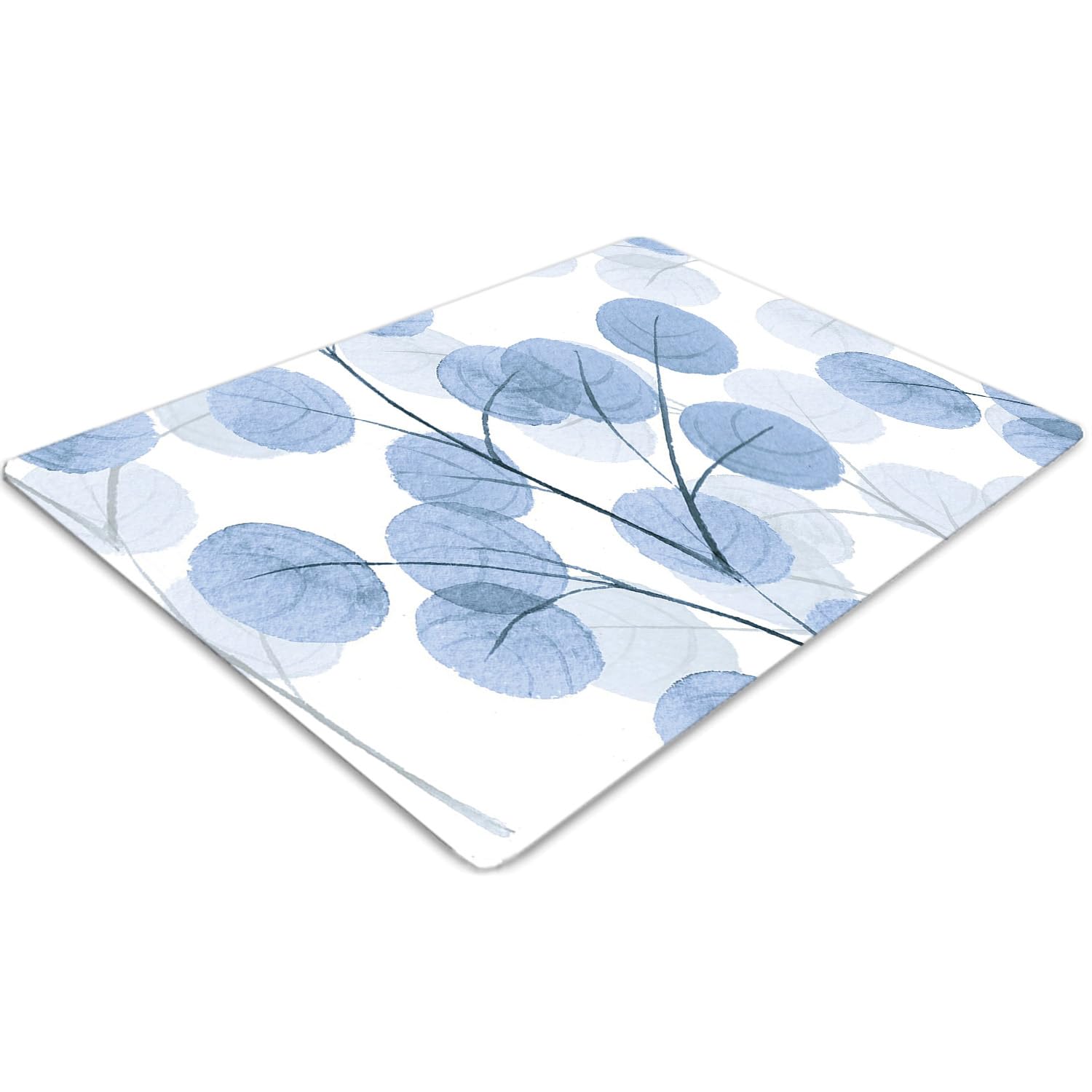 Tapis de chaise pour éviter les rayures au sol protège-sol pvc étanche 100x70 cm branches