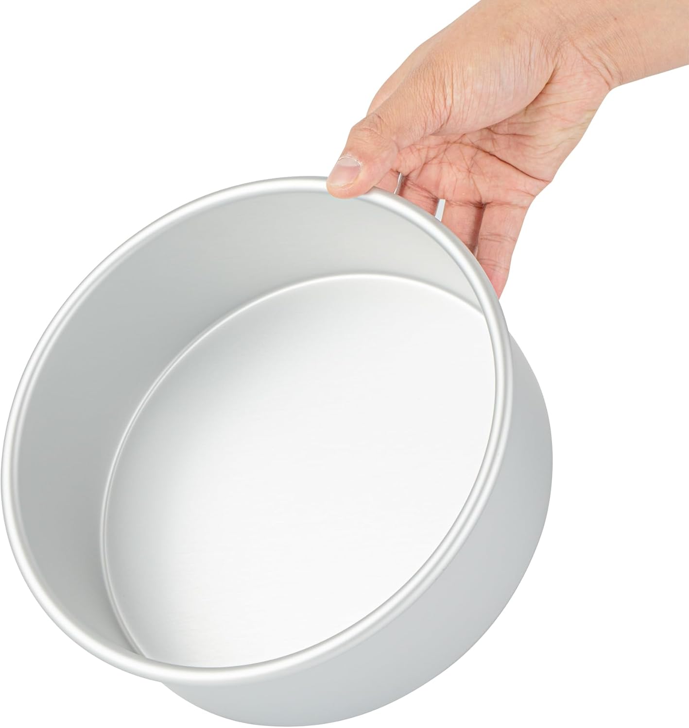 Restaurantware-Met Lux 8 x 3 Inch Straight-Sided Baking Tin, 1 Round Cake Pan - Oven-Ready, Freezable, Anodized Aluminum Round Baking Pan, Greaseproof, For Layer Birthday Cake - Image 10