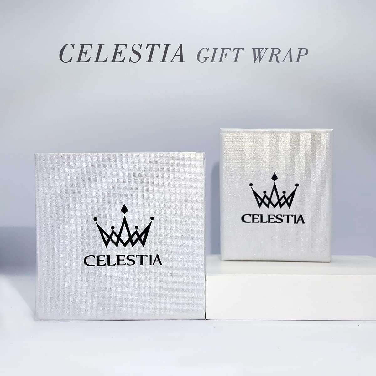 CELESTIA Sterling Silver Mom and Baby Elephant Necklaces for Women - 18 Inch Chain - Image 9