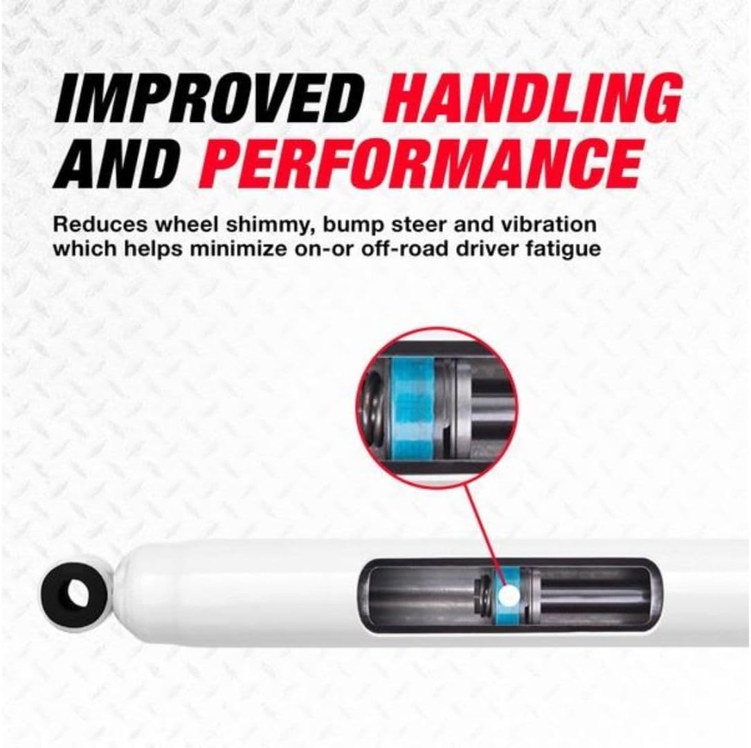 TrendsAuto RS5000 Series Steering Stabilizer fits 1987 1995 Wrangler 4WD with OEM Steering Damper Mounts - Includes TrendsAuto Decal