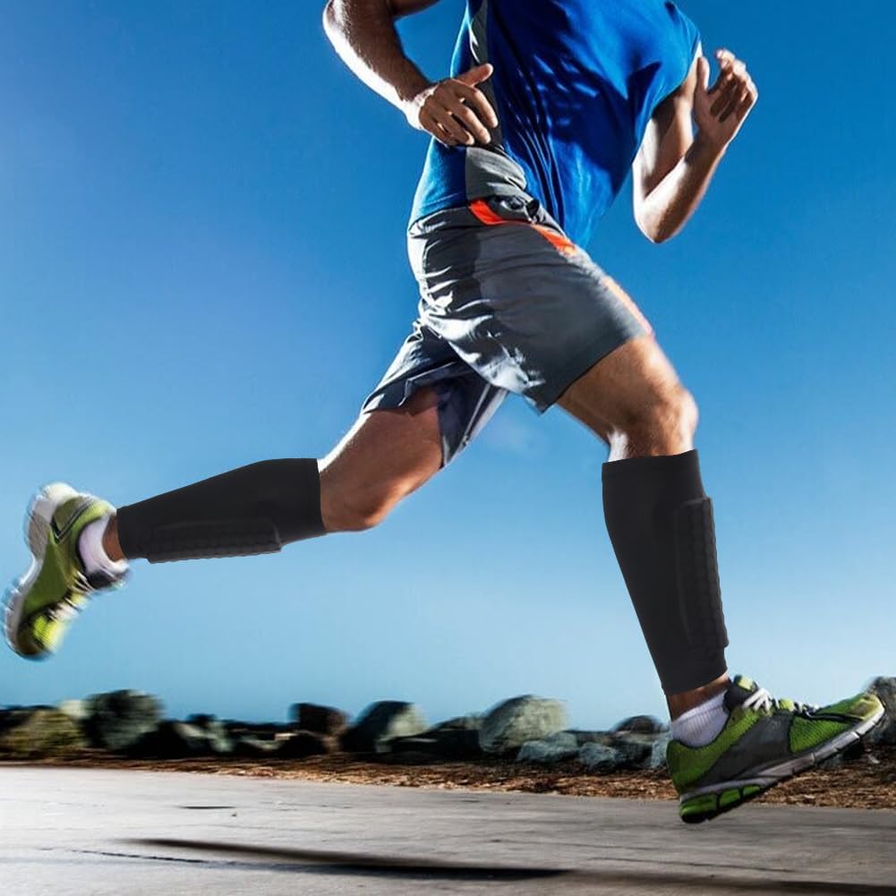 Soccer Shin Guards for Kids Adults, Shin Guard Soccer Sleeves with Honeycomb Compression Sleeves, Football Shi/n Pads Protective for Boys Girls Men - Image 7