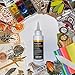 LINECO Neutral pH Adhesive 8 Oz, Acid-Free, All-purpose Glue, Dries Clear and Remains Flexible. Used for Bookbinding and Book Repair, Framing, Collages, Paper Art and Crafts