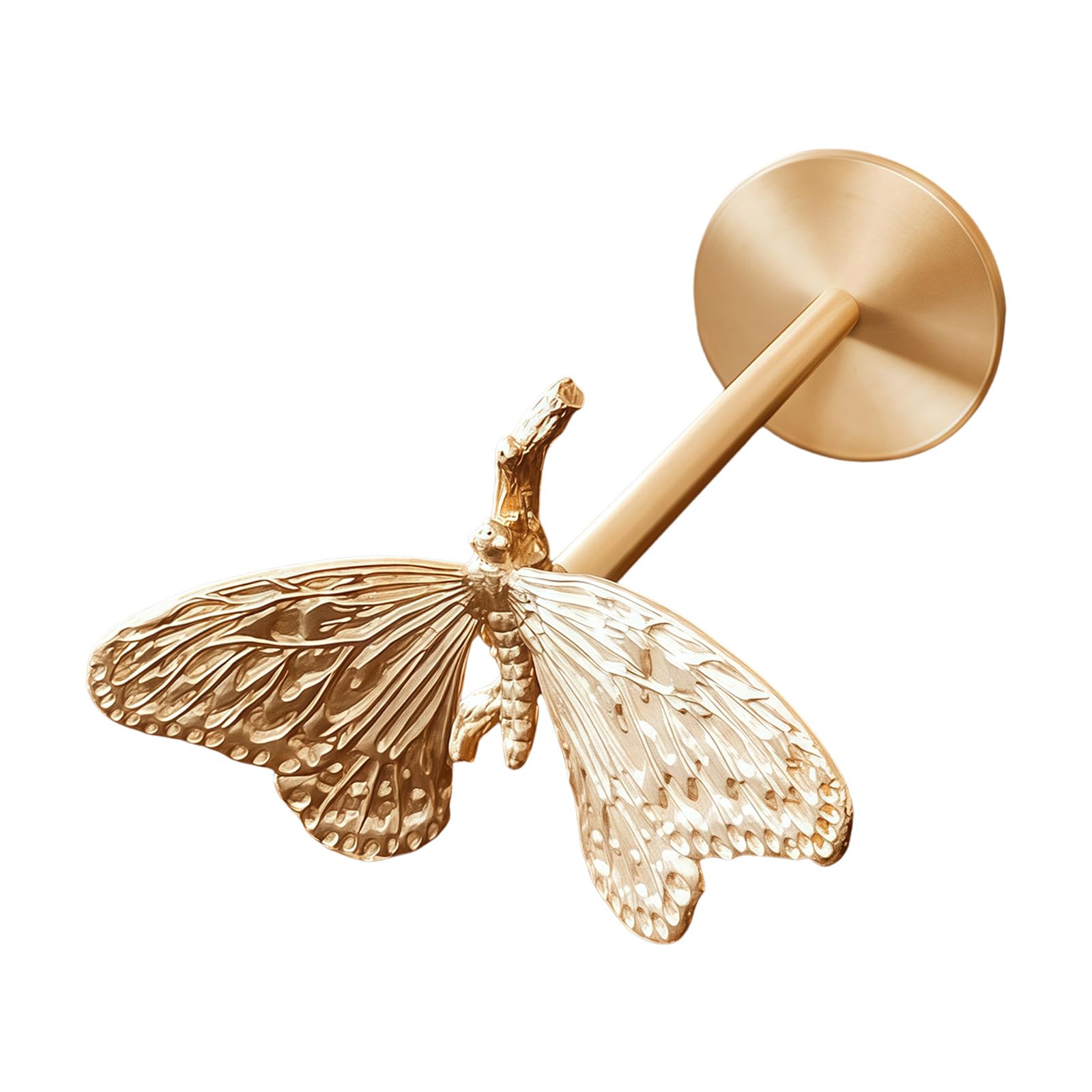 Msioytog Butterfly Design Drapery Tiebacks Curtain Holdbacks Wall Mounted For Decor Metal Curtain Hooks For Drapes