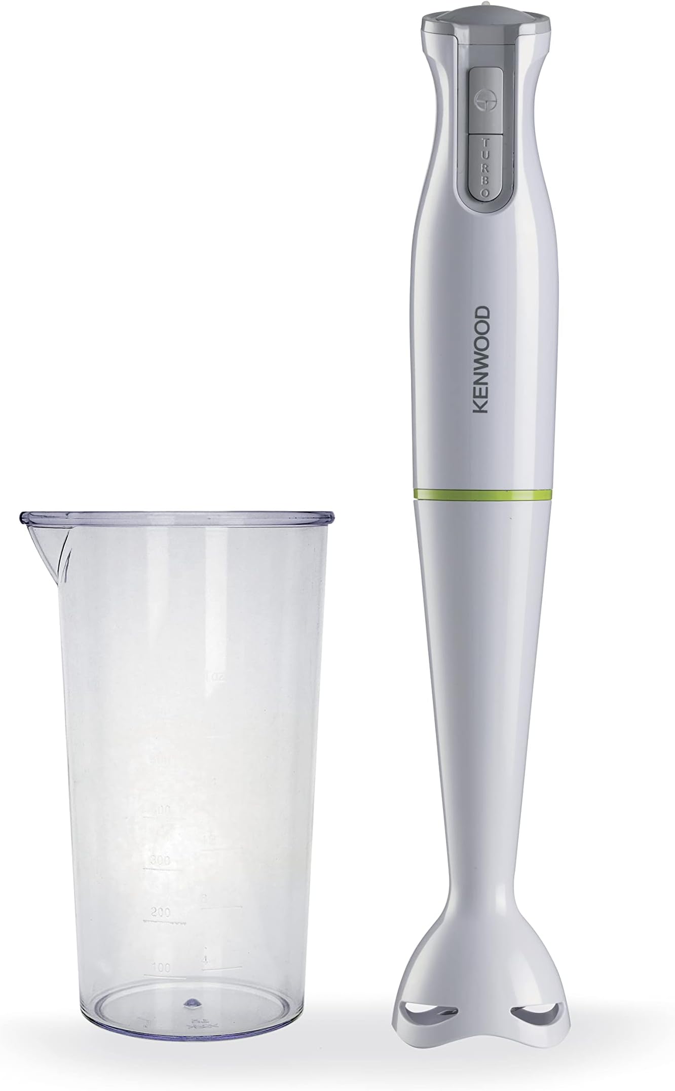 Hand Blender 600W Stick Blender with Graduated Beaker, Turbo Function, Removable Wand for Easy Cleaning HBP02.001WH White