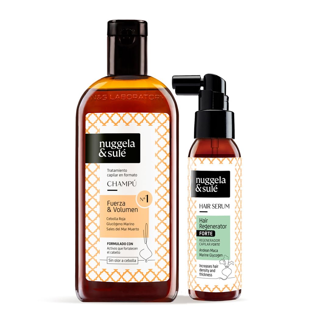 Nuggela & Sulé Champú Nº1 + Sérum Regenerador Forte. Grosor. 250 ml + 70 ml